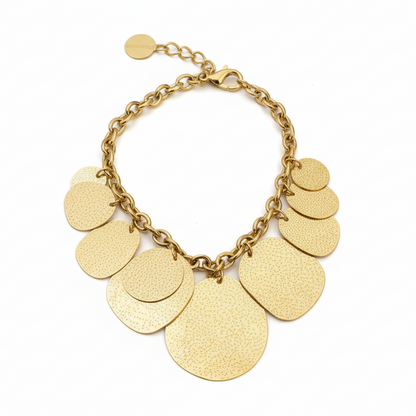 Collier Nadya signé Milé Mila en acier inoxydable doré