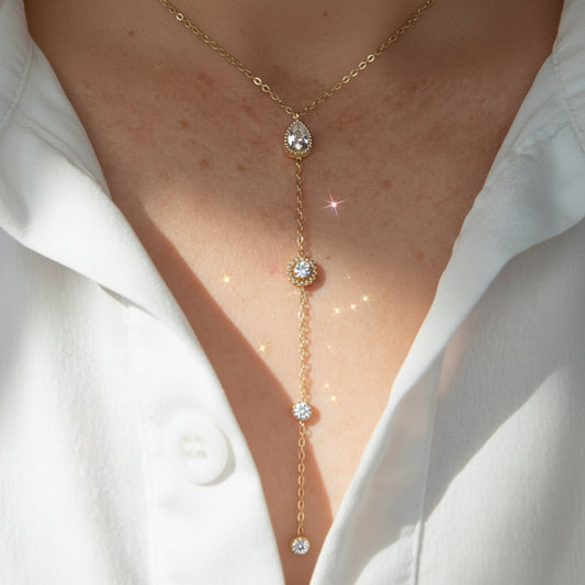 Collier Diams en acier inoxydable et zirconium signé Milé Mila