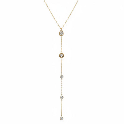 Collier Diams en acier inoxydable et zirconium signé Milé Mila