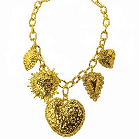 Collier cœurs Aurore en acier inoxydable Milé Mila