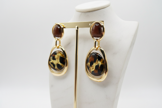 Boucle d'oreille Camille en acier inoxydable