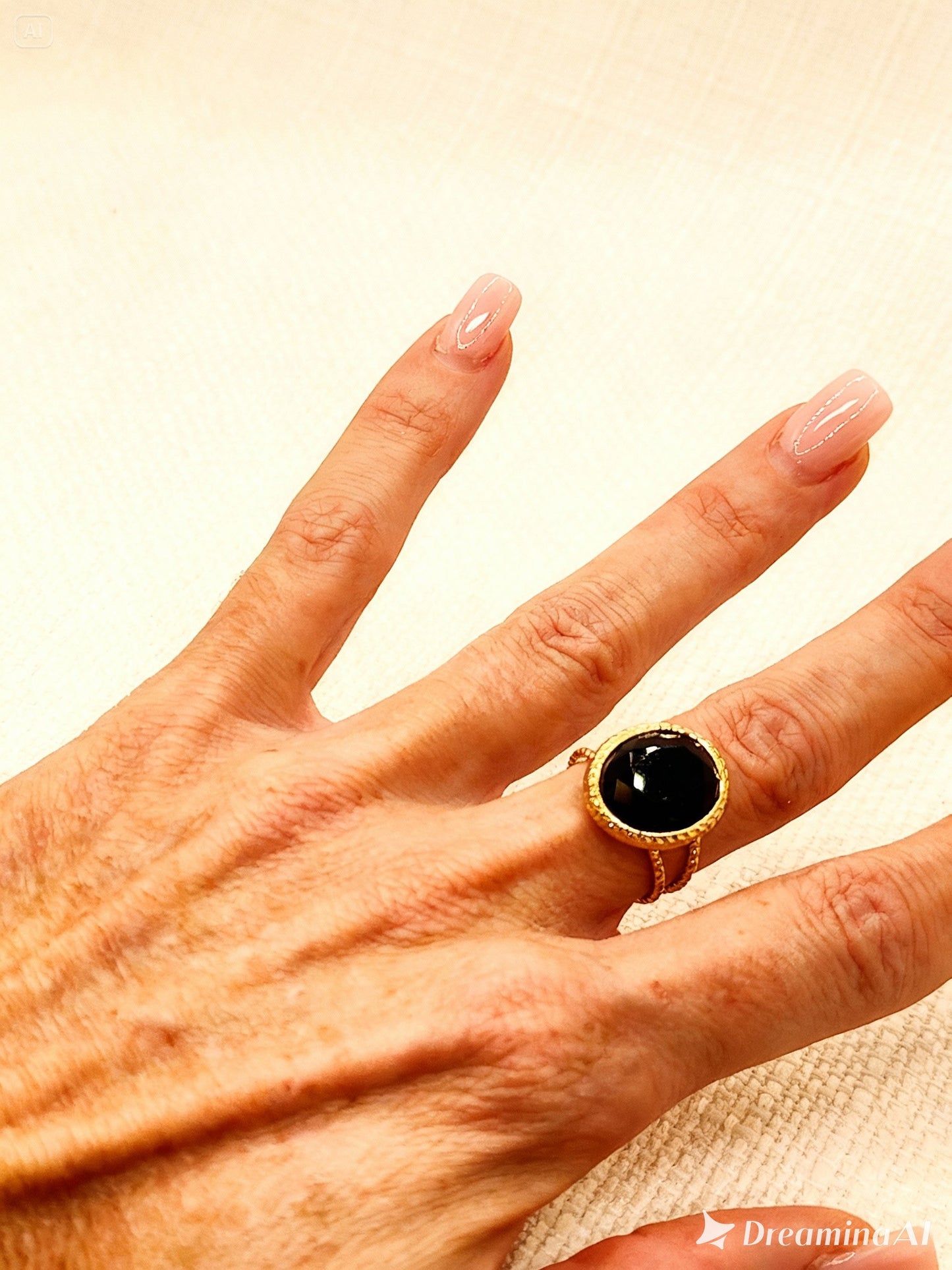 Bague "Tylor Western" acier inoxydable signé MILE MILA