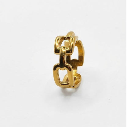 Bague Clara maillons  doré MILE MILA